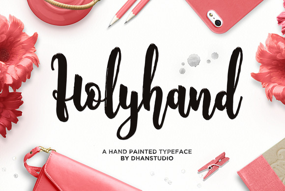 Holyhand Font Poster 1