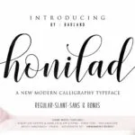 Honilad Font Poster 1