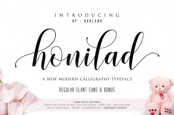 Honilad Font Poster 1