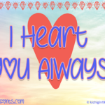 I Heart You Always Font Poster 1