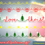 I Love Christmas Font Poster 1