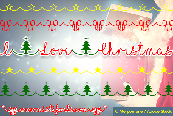 I Love Christmas Font