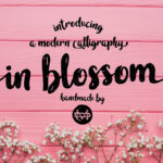 In Blossom Font Poster 1