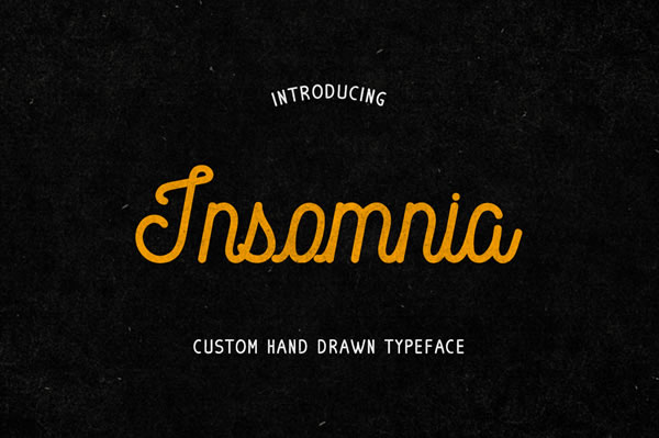 Insomnia Font Poster 1