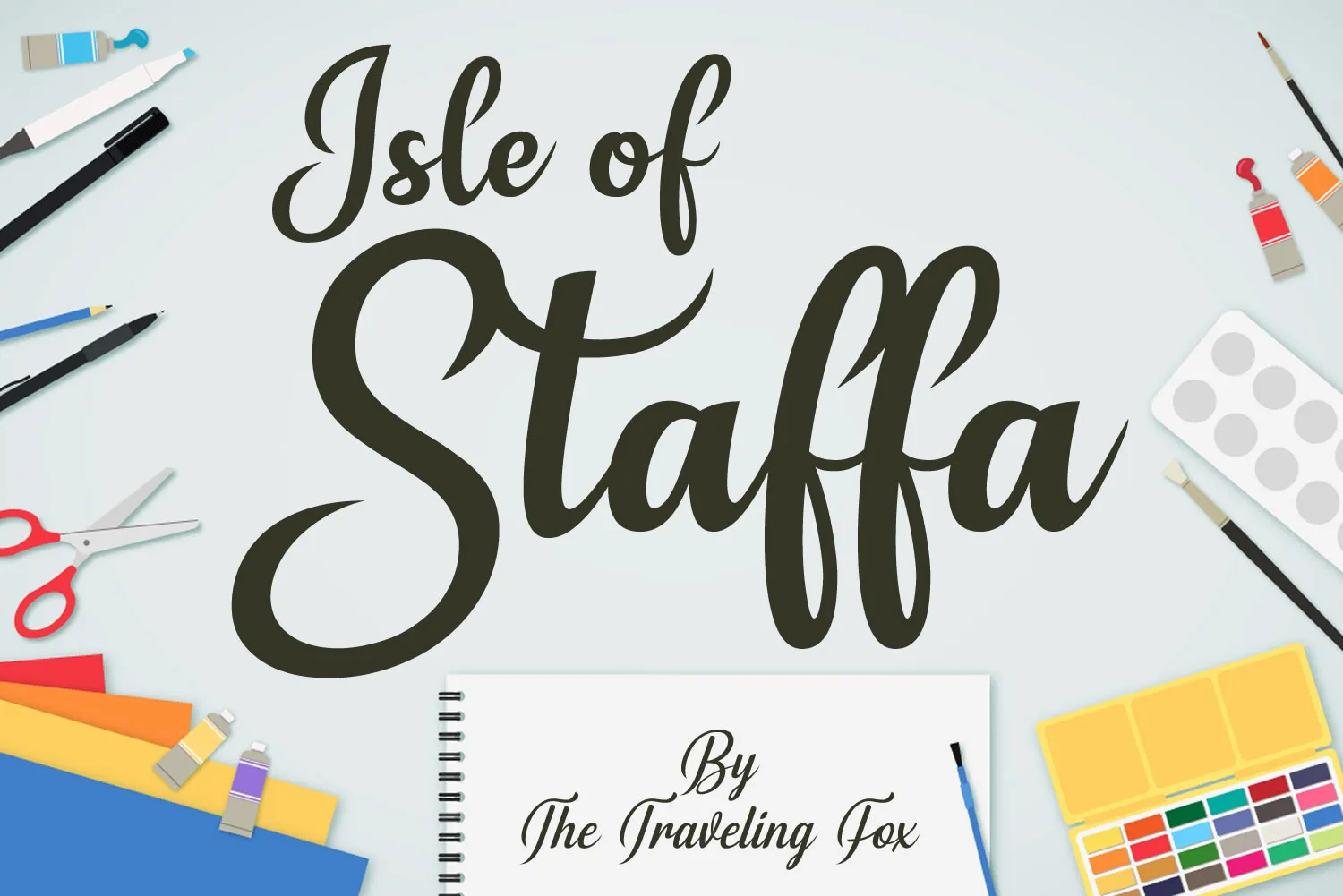 Isle of Staffa Font Isle of Staffa Font Poster 1