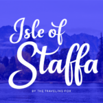 Isle of Staffa Font Poster 2