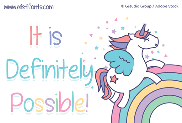It is Definitely Possible Font Poster 1