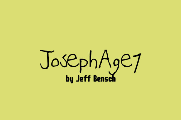 Joseph Age 7 Font Poster 1