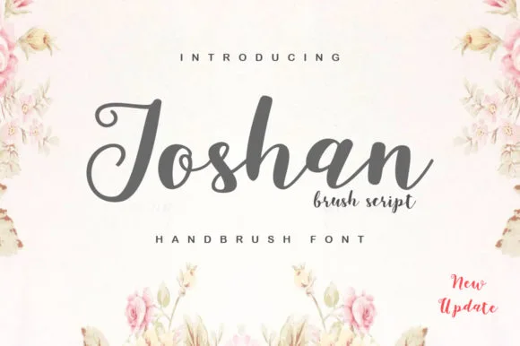 Joshan Brush Font Joshan Brush Font Poster 1