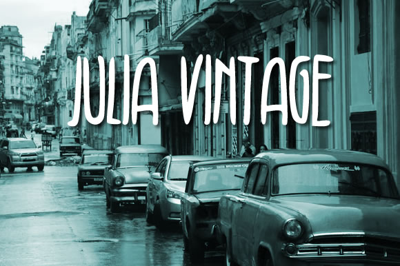 Julia Vintage Font Poster 1