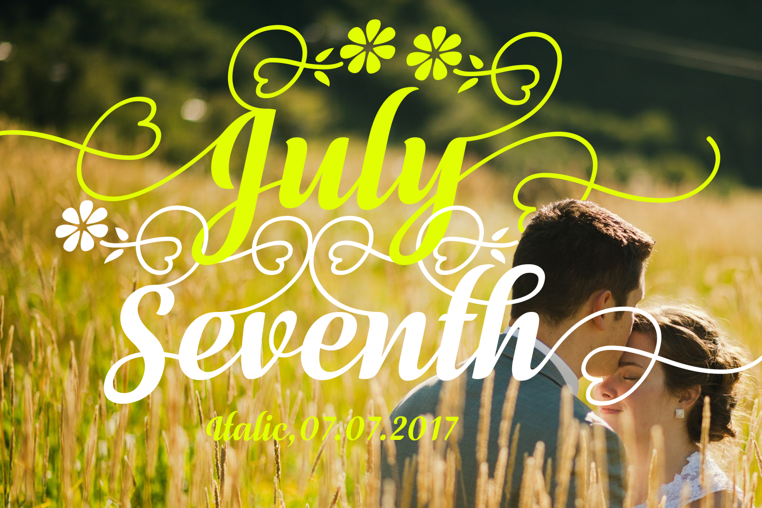 July Seventh Italic Font