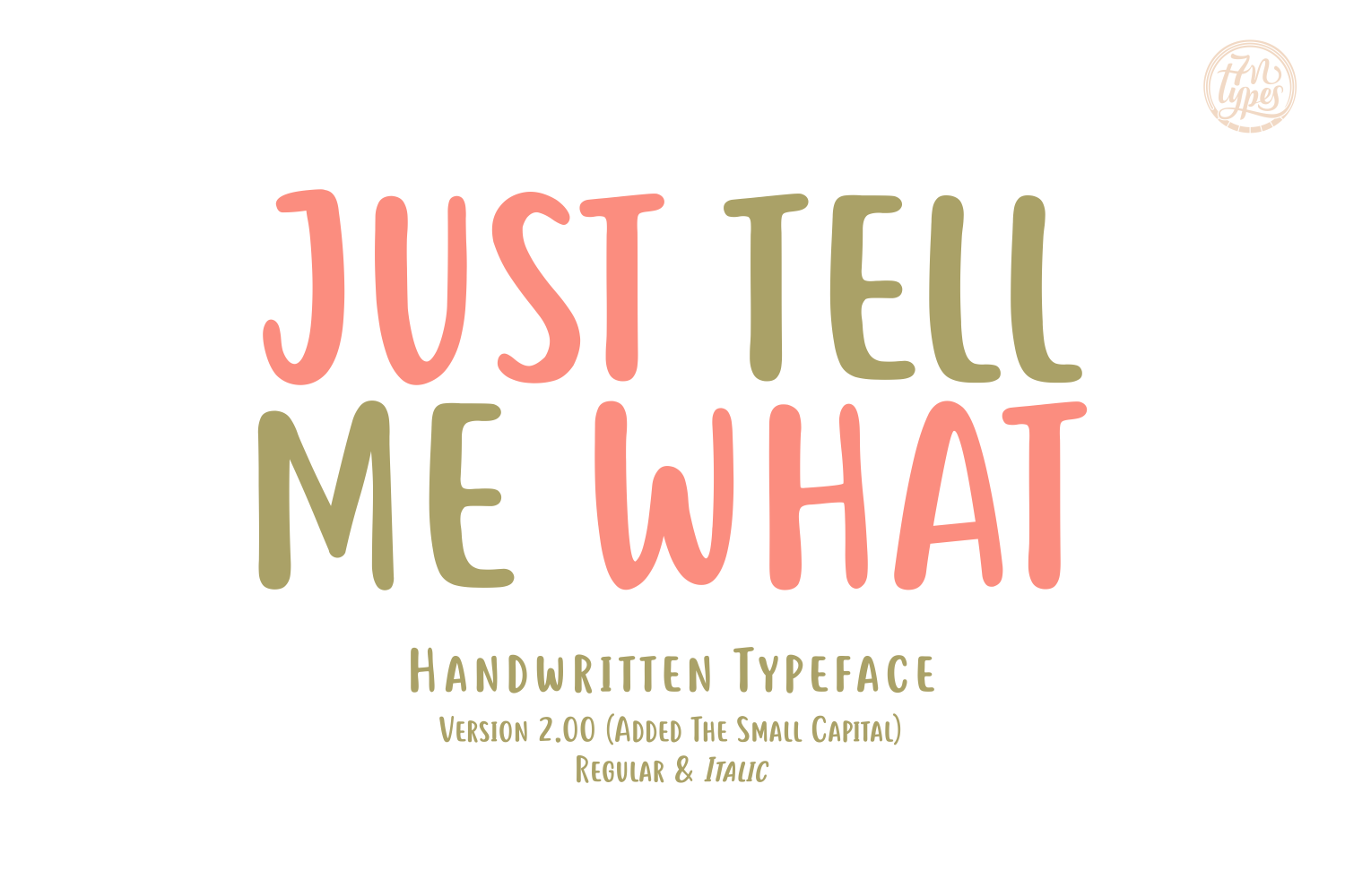 Just Tell Me What Font Poster 1