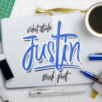 Justin Brush Font Poster 1
