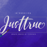 Justtrue Font Poster 1