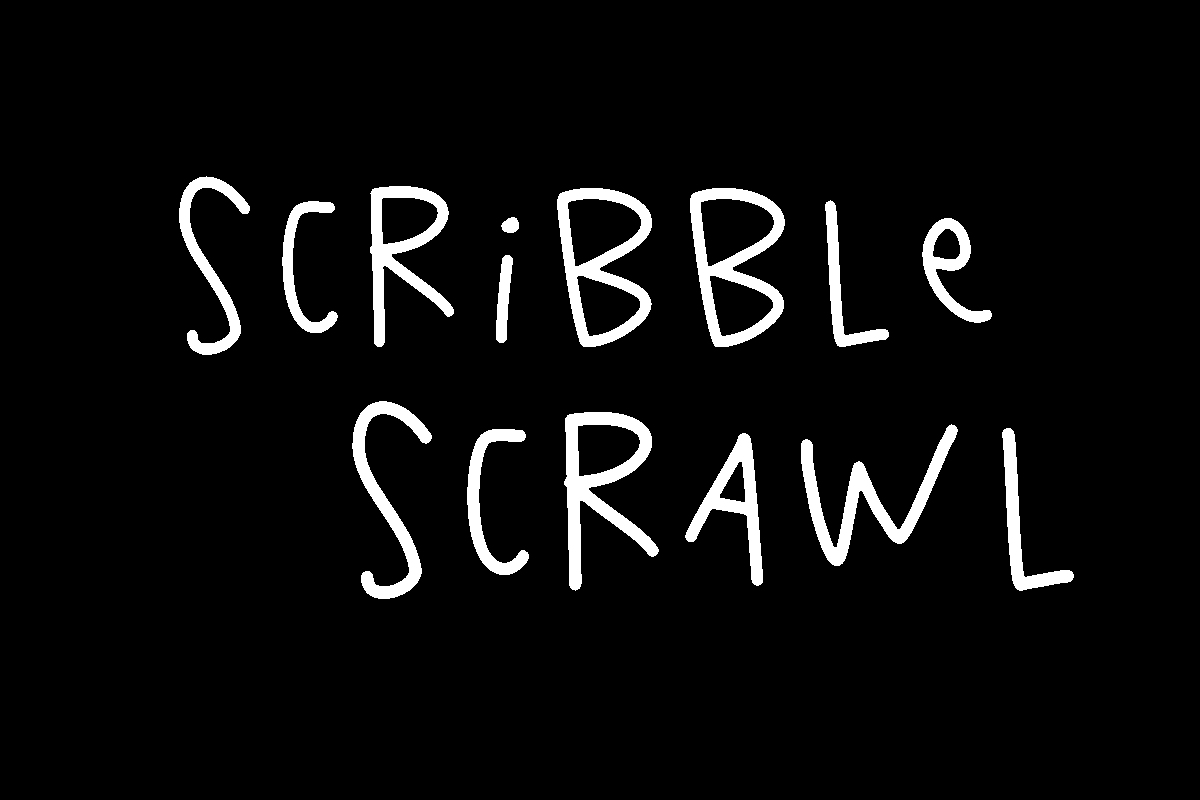 K26 Scribble Scrawl Font Poster 1