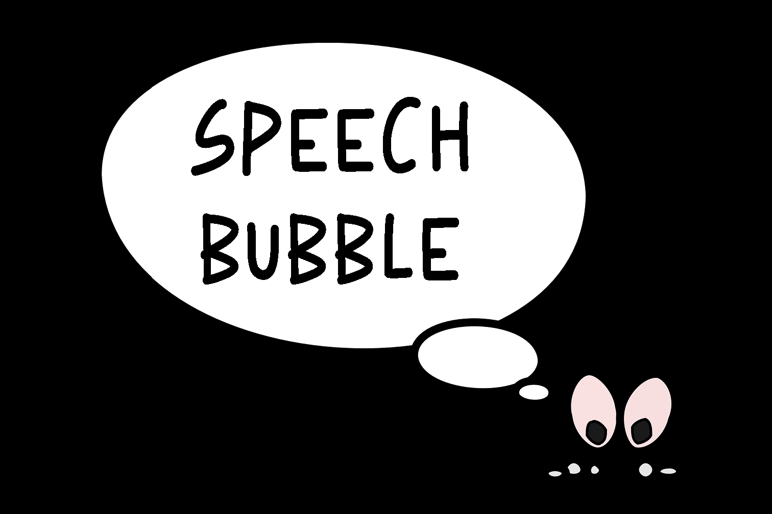 K26 Speech Bubble Font Poster 1
