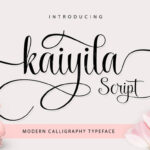 Kaiyila Script Font Poster 1