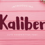 Kaliber Font Poster 1