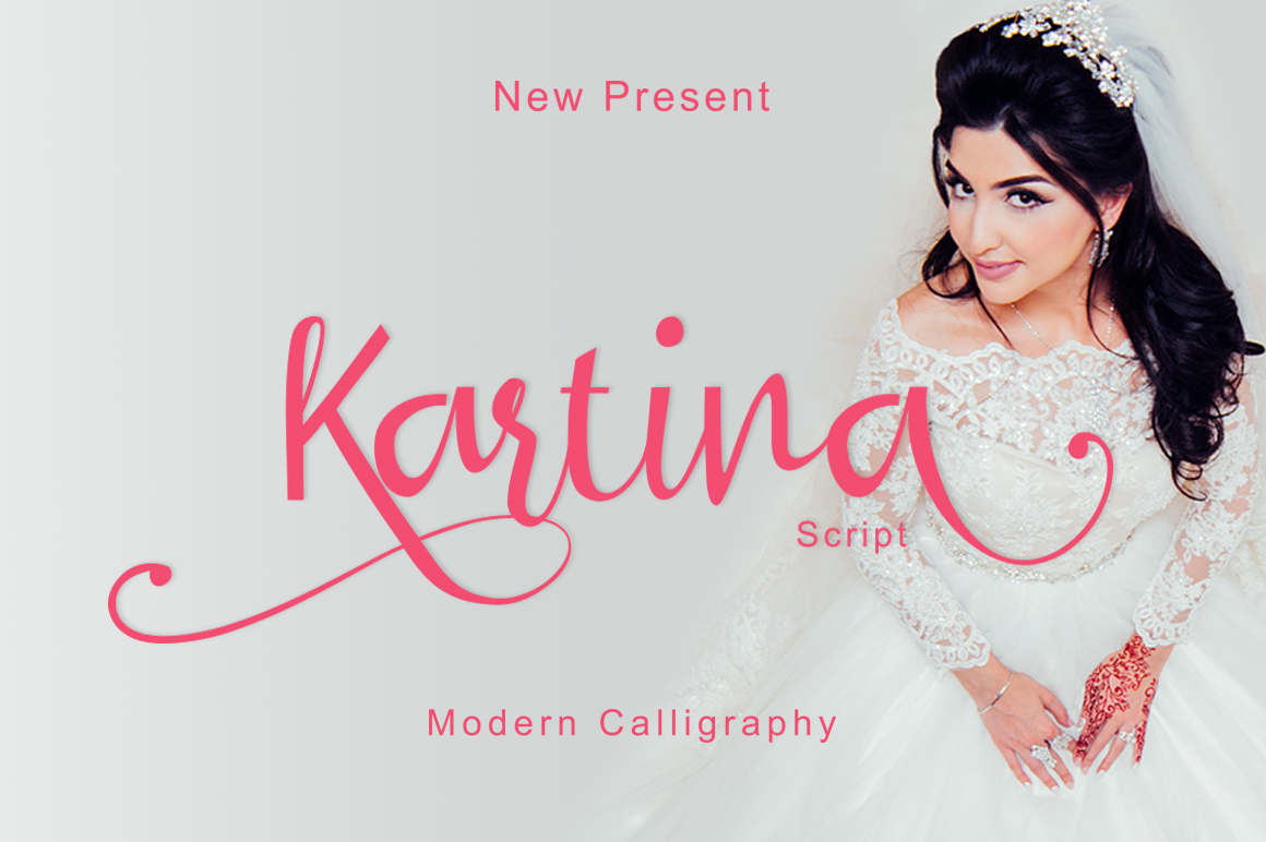 Kartina Script Font Poster 1