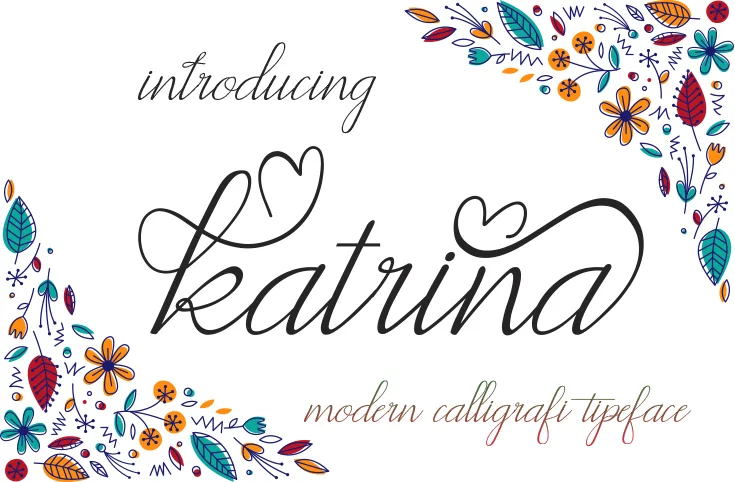 Katrina Font Katrina Font Poster 1