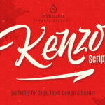 Kenzo Script Font Poster 1