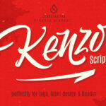 Kenzo Script Font Poster 1