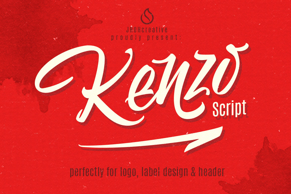 Kenzo Script Font Poster 1