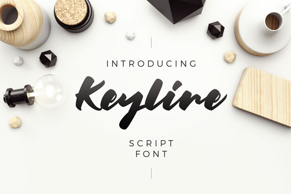 Keyline Font Poster 1