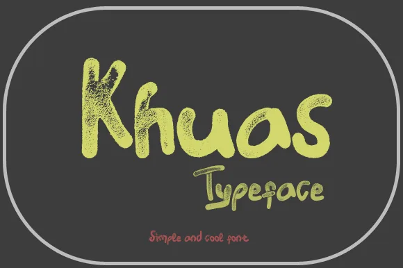 Khuas Font Khuas Font Poster 1