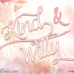 Kind and Witty Font Poster 1