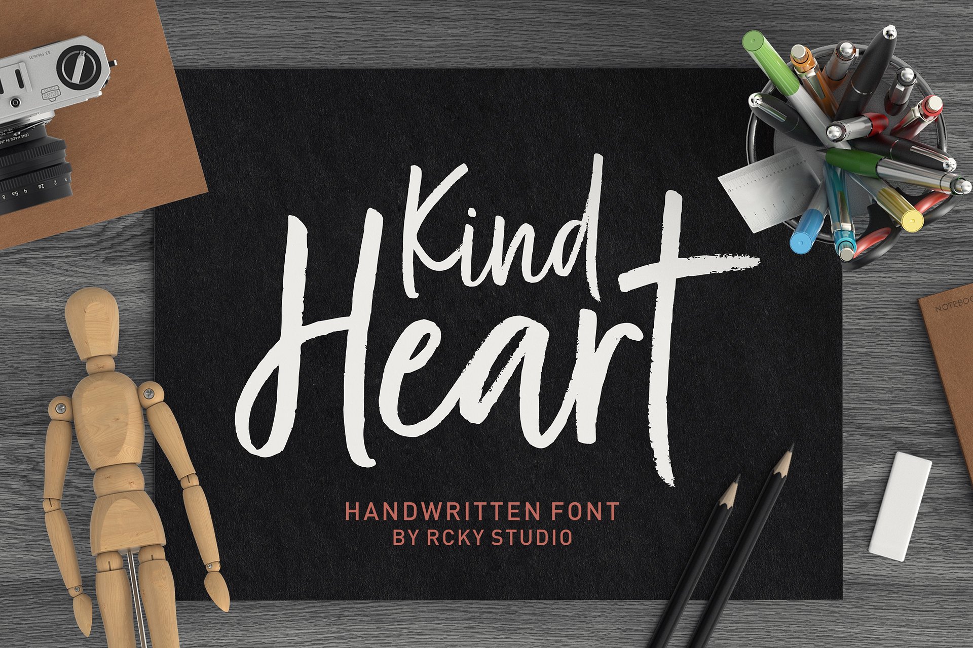 Kind Heart Font Duo Font
