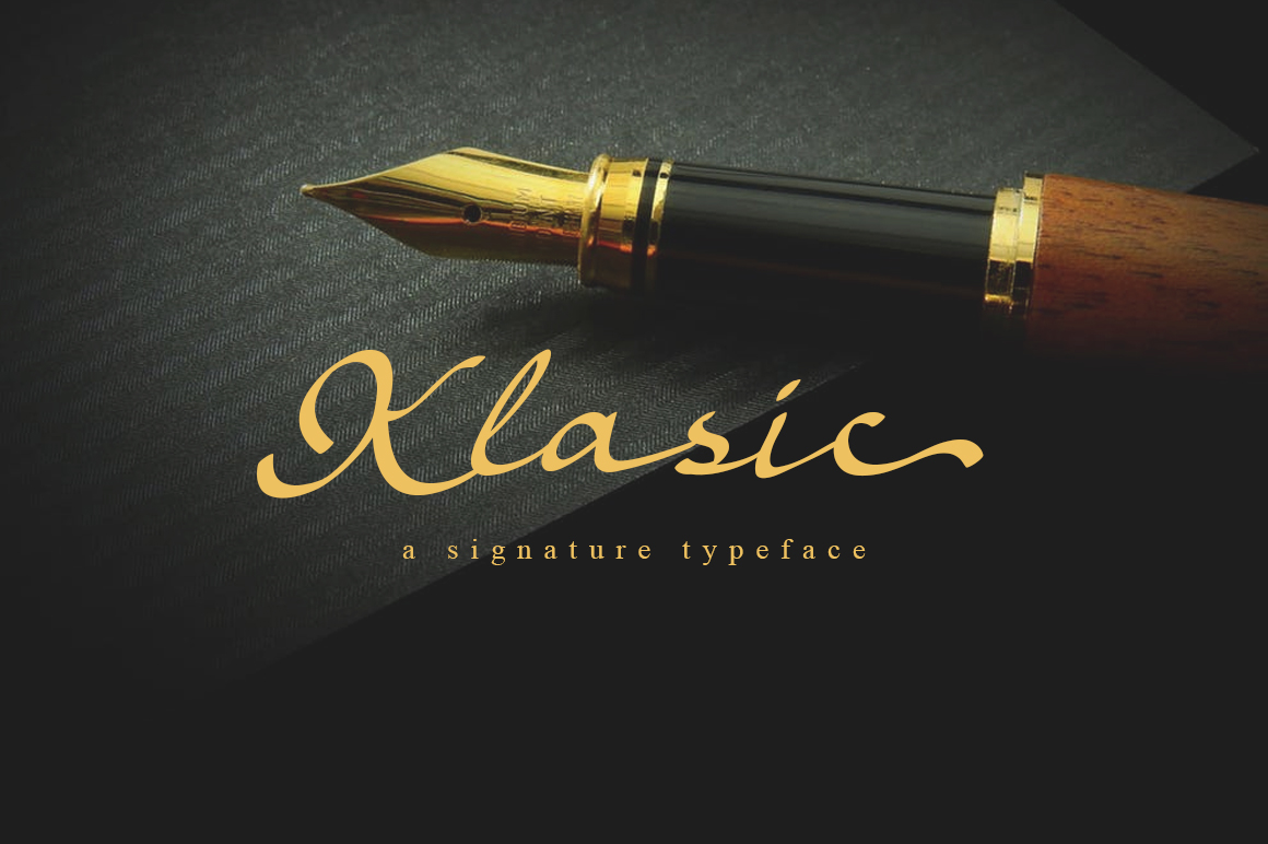 Klasic Script Font Poster 1