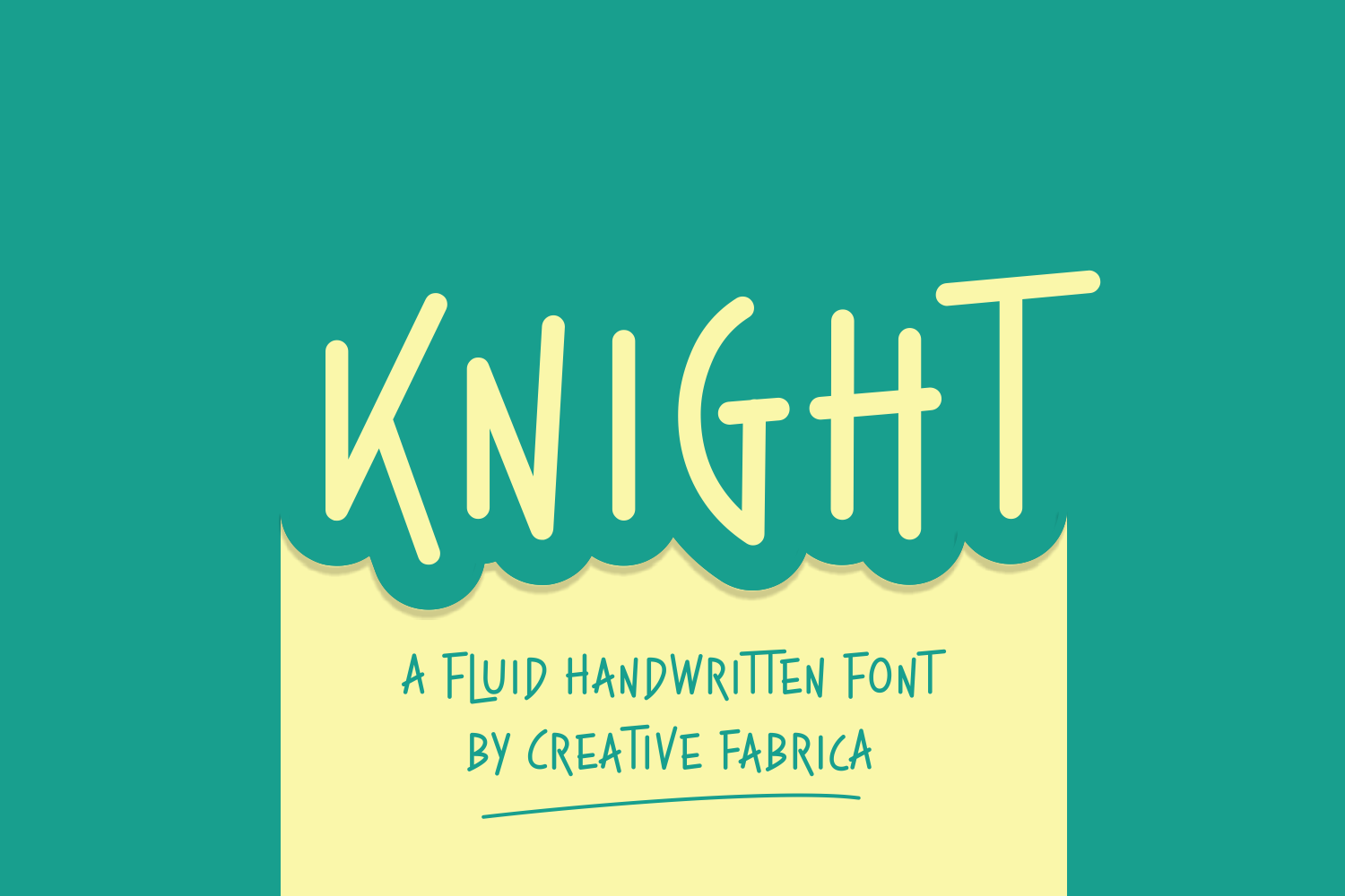 Knight Font Poster 1