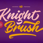 Knight Brush Font Poster 1