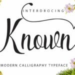 Known Font Poster 1