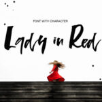 Lady in Red Font Poster 1
