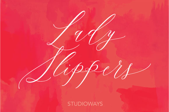 Lady Slippers Font Poster 1