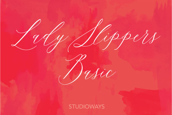 Lady Slippers Basic Font Poster 1