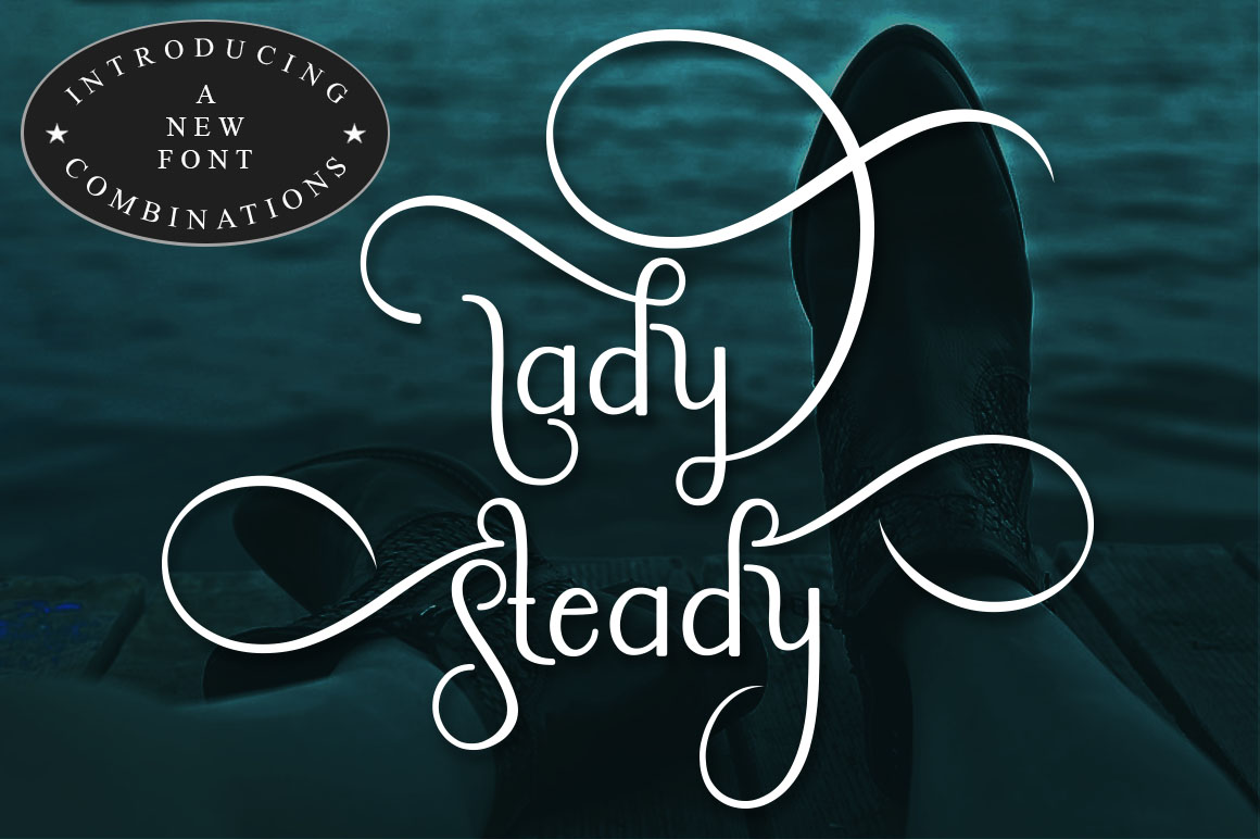 Lady Steady Font Poster 1