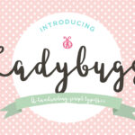 Ladybugs Font Poster 1