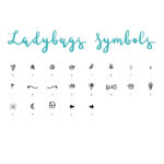 Ladybugs Font Poster 10