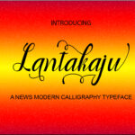 Lantakaju Font Poster 1