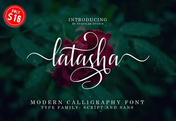 Latasha Font Latasha Font Poster 1