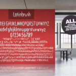 Latinbrush Font Poster 2