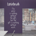 Latinbrush Font Poster 4