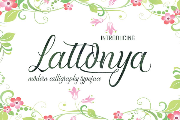 Lattonya Font Poster 1