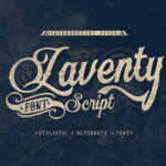 Laventy Script Font Poster 1