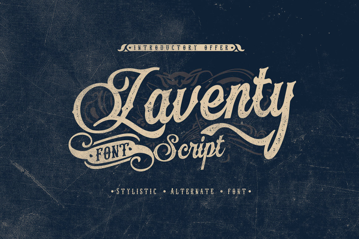 Laventy Script Font Poster 1