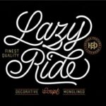 Lazy Ride  Font Poster 1