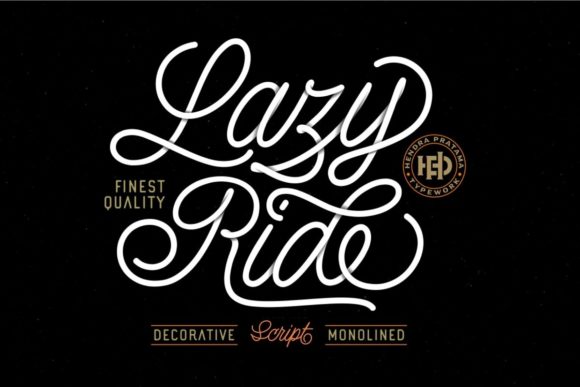 Lazy Ride  Font